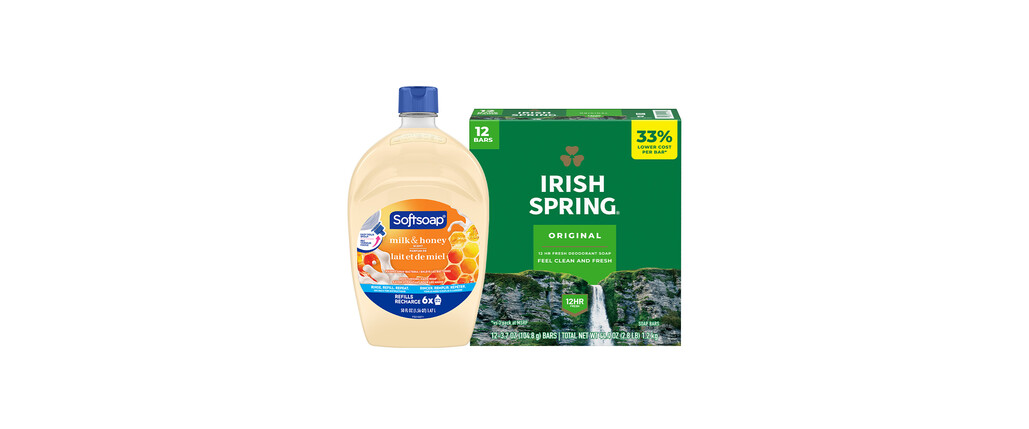 Softsoap Liquid Hand Soap Refills or Irish Spring Bar Soap Multi-packs coupon