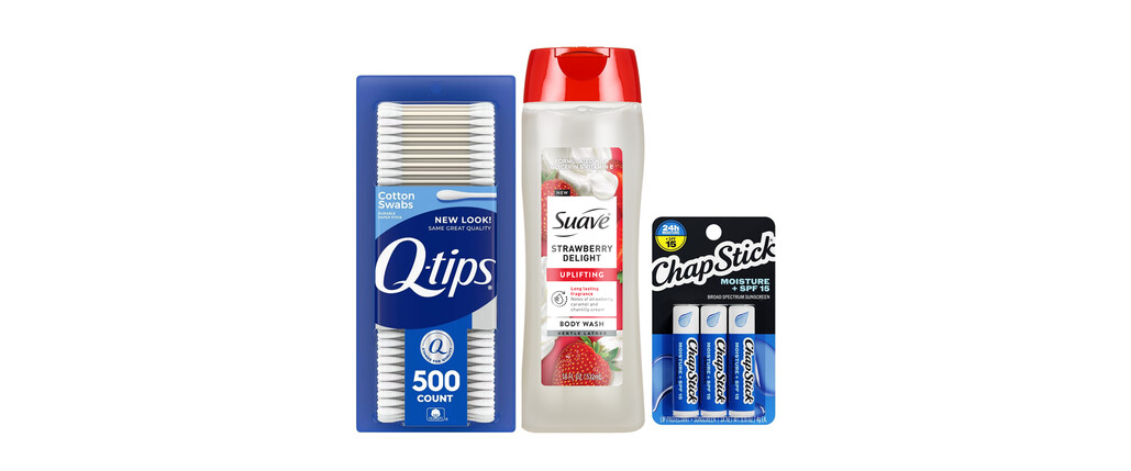 Buy 3: Suave, Pond's, Caress, ChapStick, Q-Tip, St. Ives, or Noxzema Products coupon