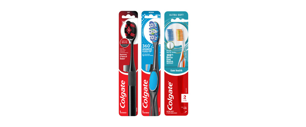 Colgate 360° Advanced, Gum Health or Optic White Manual Toothbrushes coupon